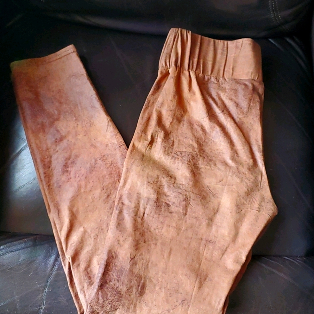 Leather like leggings